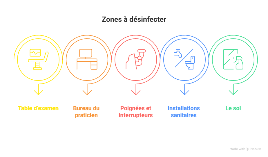 comment desinfecter un cabinet medical