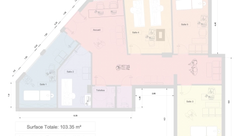A vendre Paris 16e Triangle d'or - RdC surface commerciale 105 m2
