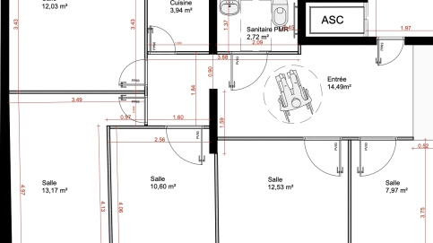 Location salle de consultation dans cabinet médical paramédical,
