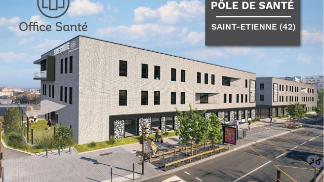 Pôle de santé à Saint Etienne- Cabinets de 25 à 400m²
