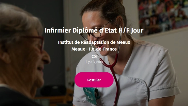 Infirmier Diplômé d’Etat H/F Jour