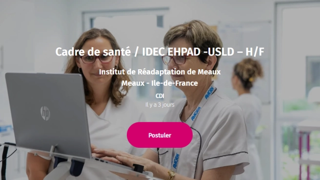 Cadre de santé / IDEC EHPAD -USLD – H/F