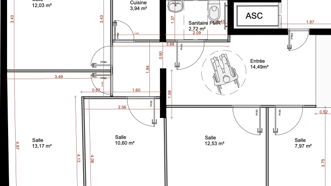 Location salle de consultation dans cabinet médical paramédical,