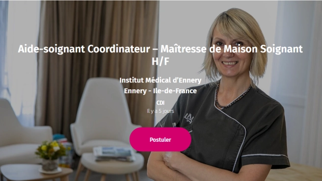 Aide-soignant Coordinateur – Maîtresse de Maison Soignant H/F