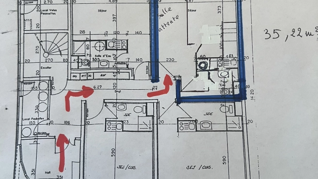 cabinet profession libérable 35 m2