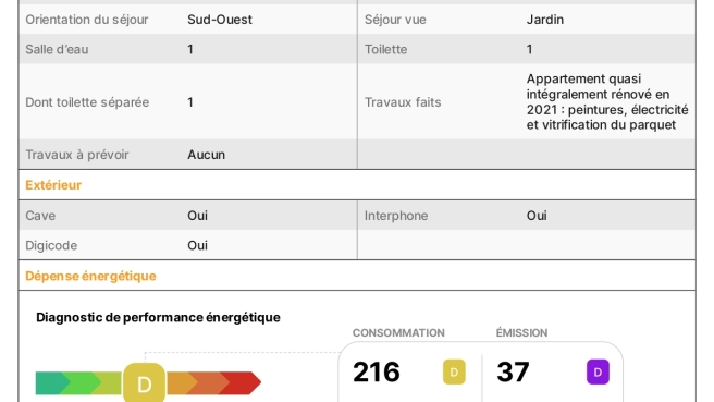Appartement a vendre RDC de 77m2 - idéal pour cabinet médical
